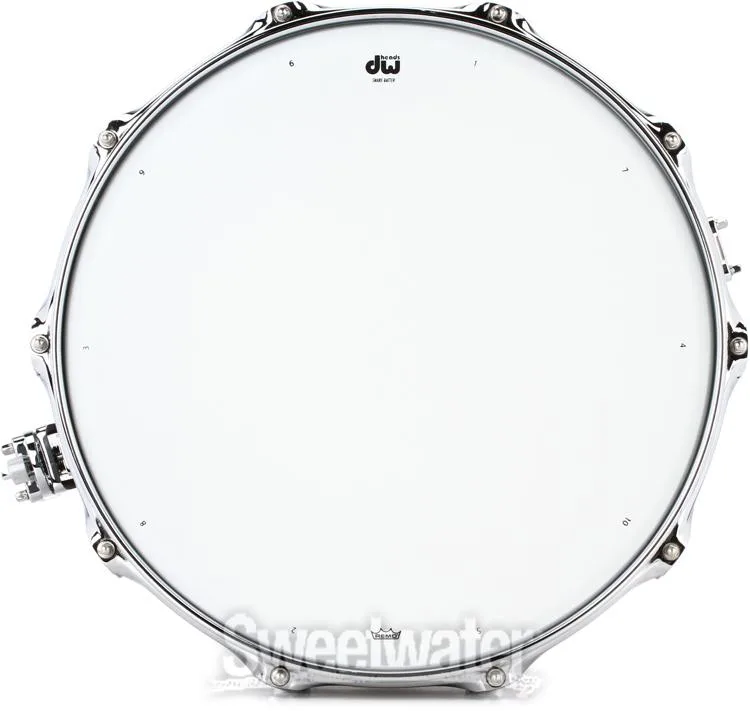  DW Collector's Series Metal Brass Snare Drum - 8 x 14-inch - Satin Black