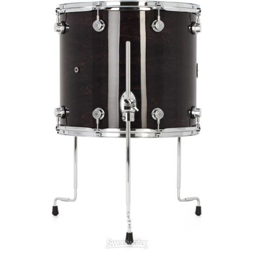  DW Performance Series Floor Tom - 14 x 16 inch - Ebony Stain Lacquer