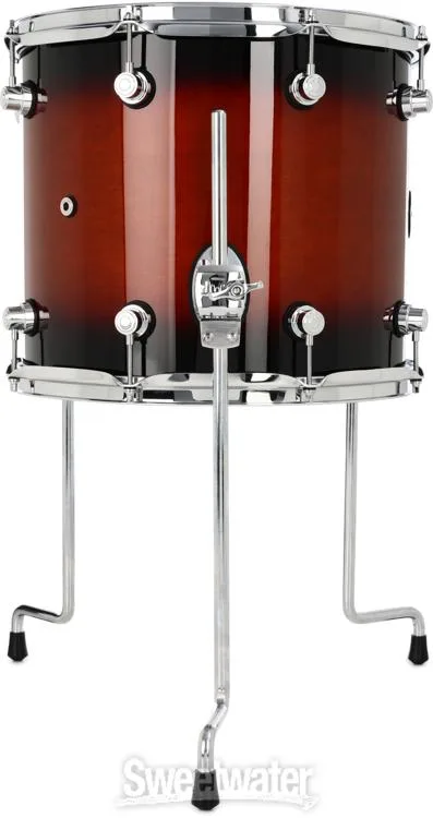  DW Design Series Floor Tom - 12 x 14 inch - Tobacco Burst