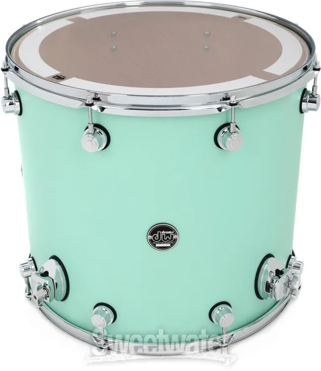  DW Performance Series Floor Tom - 16 x 18 inch - Satin Sea Foam - Sweetwater Exclusive