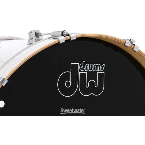  DW Performance Series Bass Drum - 14 x 22 inch - White Marine FinishPly