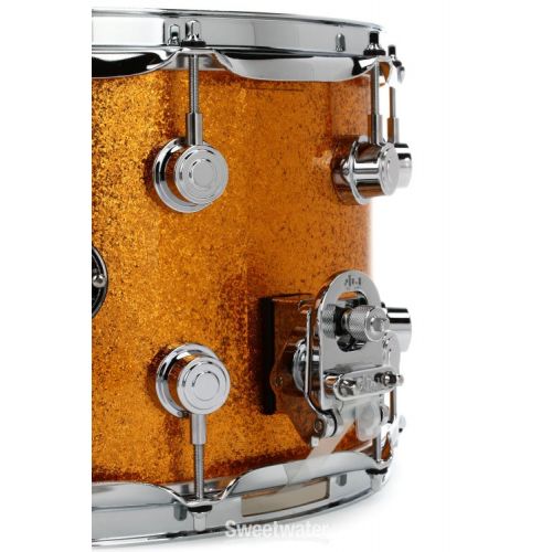  DW Performance Series Snare Drum - 8 x 14 inch - Gold Sparkle FinishPly