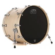 DW Performance Series Bass Drum - 18 x 24 inch - Natural Satin Oil - Sweetwater Exclusive