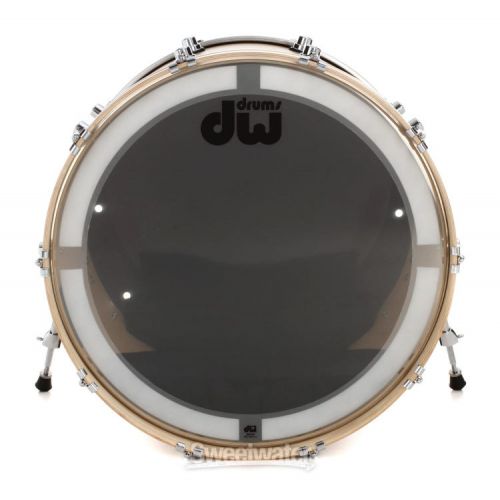  DW Performance Series Bass Drum - 18 x 24 inch - Natural Satin Oil - Sweetwater Exclusive