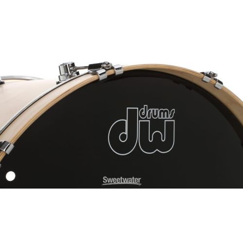  DW Performance Series Bass Drum - 18 x 24 inch - Natural Satin Oil - Sweetwater Exclusive