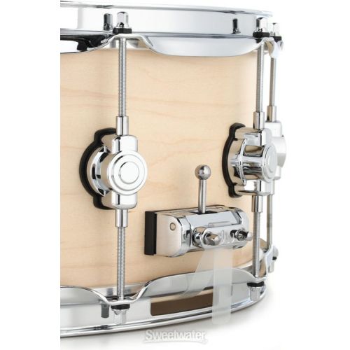  DW Performance Series 6.5 x 14-inch Snare Drum - Natural Satin Oil - Sweetwater Exclusive