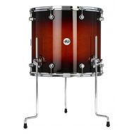 DW Design Series Floor Tom - 16 x 18 inch - Tobacco Burst