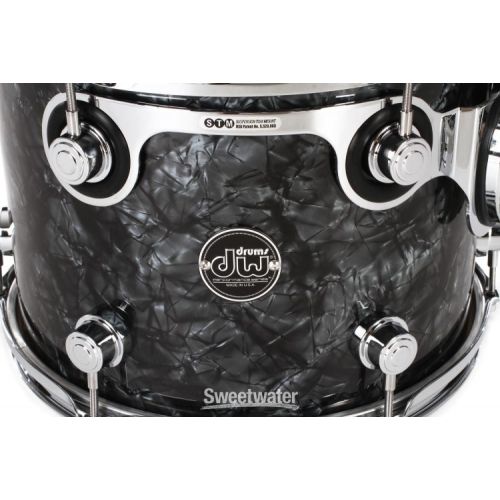  DW Performance Series Mounted Tom - 9 x 12 inch - Black Diamond FinishPly Demo