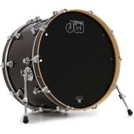 DW Performance Series Bass Drum - 14 x 22 inch - Ebony Stain Lacquer