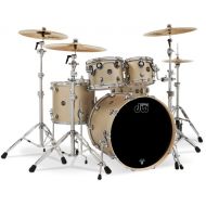 DW Performance Series 4-piece Shell Pack with 22-inch Bass Drum - Gold Mist