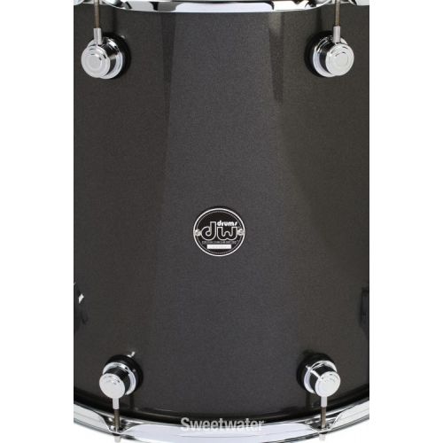  DW Performance Series Floor Tom - 16 x 18 inch - Gun Metal Metallic Lacquer