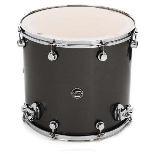  DW Performance Series Floor Tom - 16 x 18 inch - Gun Metal Metallic Lacquer