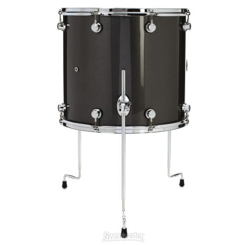  DW Performance Series Floor Tom - 16 x 18 inch - Gun Metal Metallic Lacquer