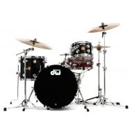 DW Collector's Jazz Mahogany/Gum 3-piece Shell Pack - Black Lacquer Finish