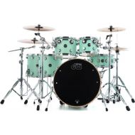 DW Performance Series 5-piece Shell Pack with 22 inch Bass Drum - Hard Satin Seafoam - Sweetwater Exclusive