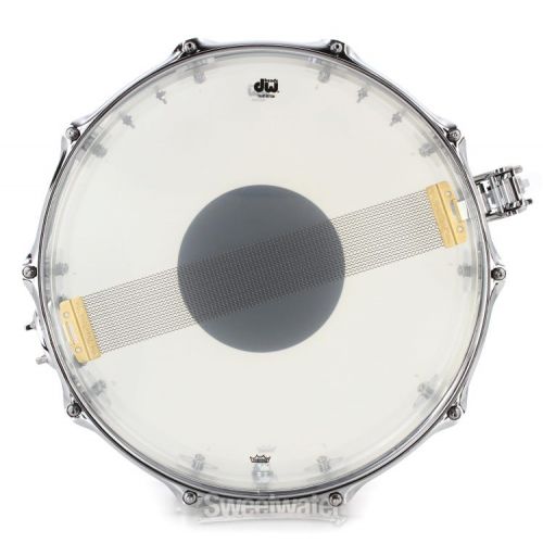  DW Design Series Acrylic Snare Drum - 5.5 x-14 inch - Clear