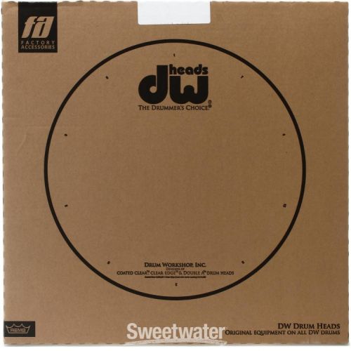  DW Coated/Clear Drumhead - 18 inch