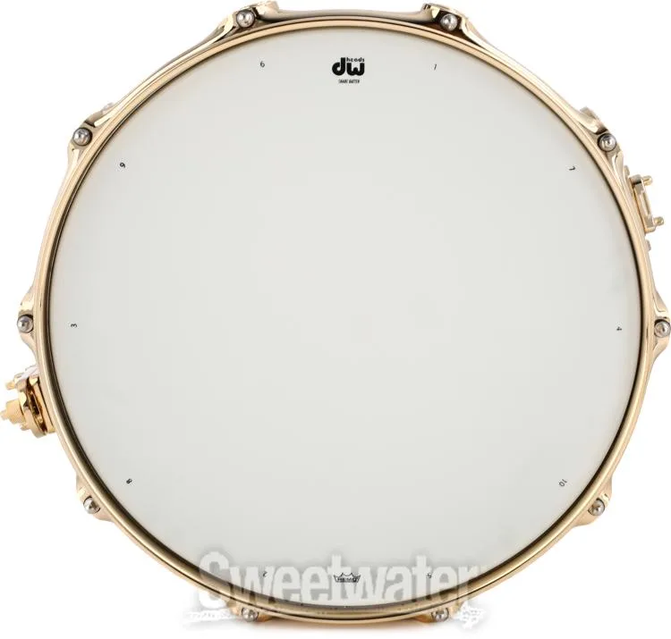  DW Carbon Fiber Snare Drum - 6.5 x 14-inch - Gold Hardware