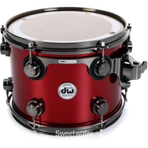  DW DRX45PRAS-BN Collector's Series Maple 5-piece Shell Pack - Red Anodized Stainless Finish