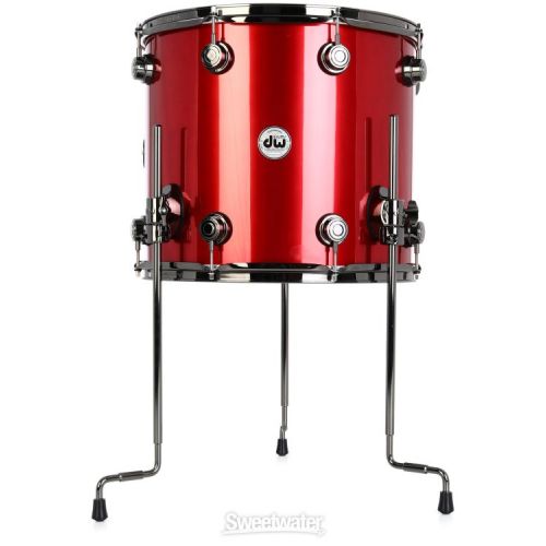  DW DRX45PRAS-BN Collector's Series Maple 5-piece Shell Pack - Red Anodized Stainless Finish