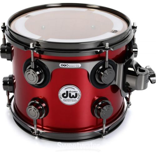  DW DRX45PRAS-BN Collector's Series Maple 5-piece Shell Pack - Red Anodized Stainless Finish