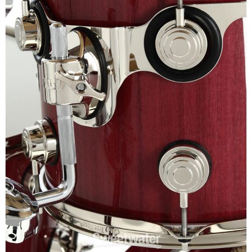  DW Collector's Series Purpleheart Lacquer 7-piece Shell Pack - Gloss Natural with Nickel Hardware