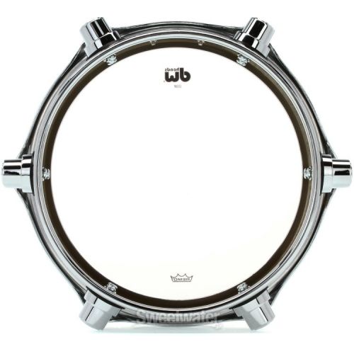  DW Design Series Chrome Piccolo Tom w/bracket - 2.5 x 8 inch