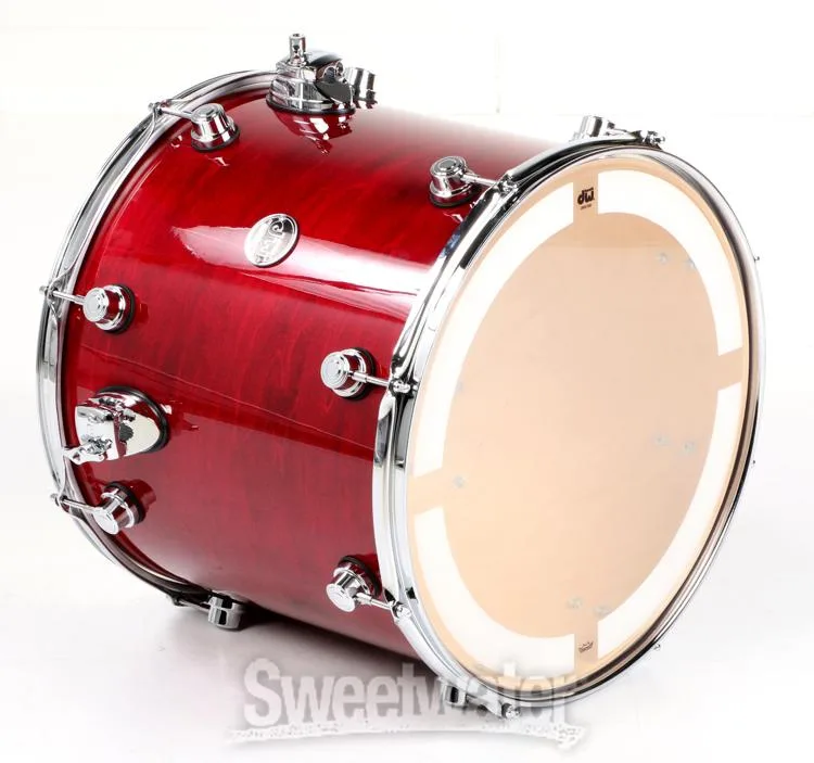  DW Performance Series Floor Tom - 14 x 16 inch - Cherry Stain Lacquer Used