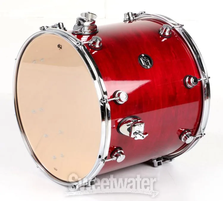  DW Performance Series Floor Tom - 14 x 16 inch - Cherry Stain Lacquer Used