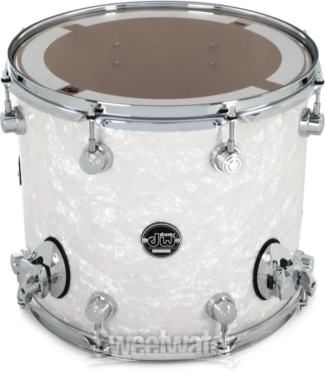  DW Performance Series Floor Tom - 12 x 14 inch - White Marine FinishPly