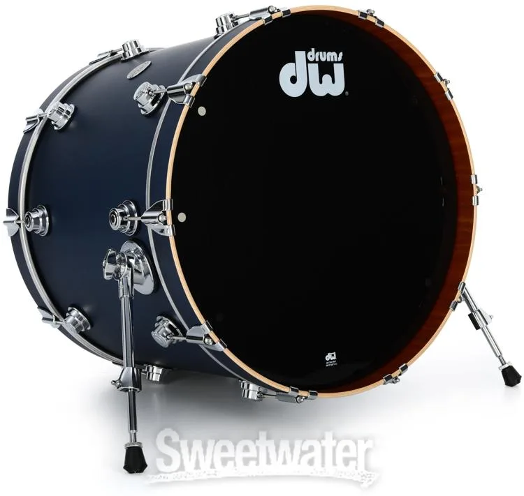  DW Collector's Series Maple Mahogany 4-piece Shell Pack - Satin Regal Blue