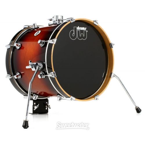  DW DDLG1604TB Design Series Mini-Pro 4-piece Shell Pack with Snare Drum - Tobacco Burst