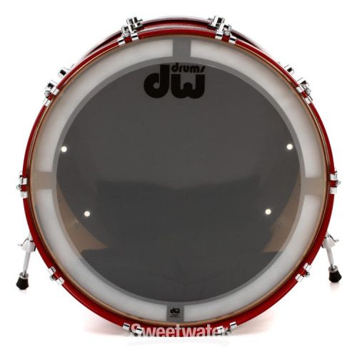  DW Performance Series Bass Drum - 18 x 22 inch - Candy Apple Red Lacquer