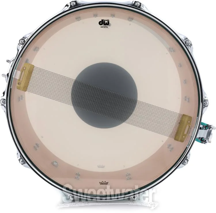  DW Performance Series Snare Drum - 6.5 x 14-inch - Hard Satin Surf - Sweetwater Exclusive