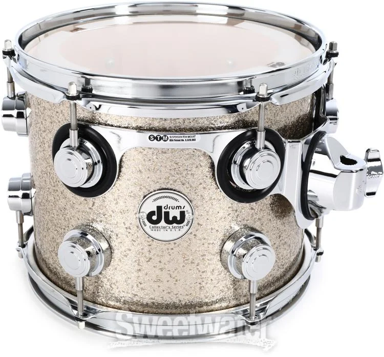  DW Collector's Series FinishPly 4-piece Shell Pack - Nickel Sparkle Glass