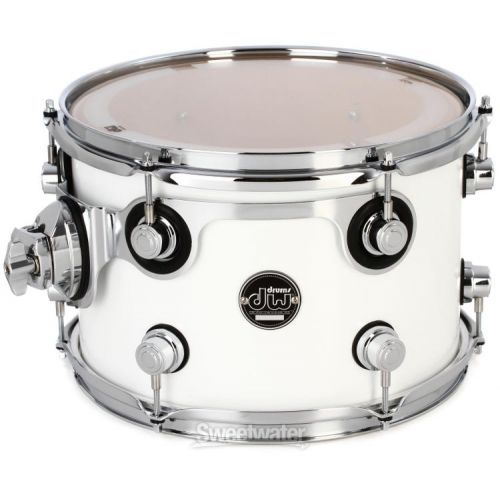  DW Performance Series Mounted Tom - 8 x 12 inch - Gloss White Lacquer