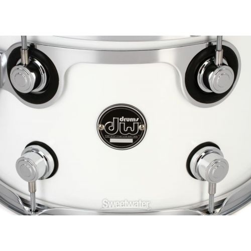  DW Performance Series Mounted Tom - 8 x 12 inch - Gloss White Lacquer