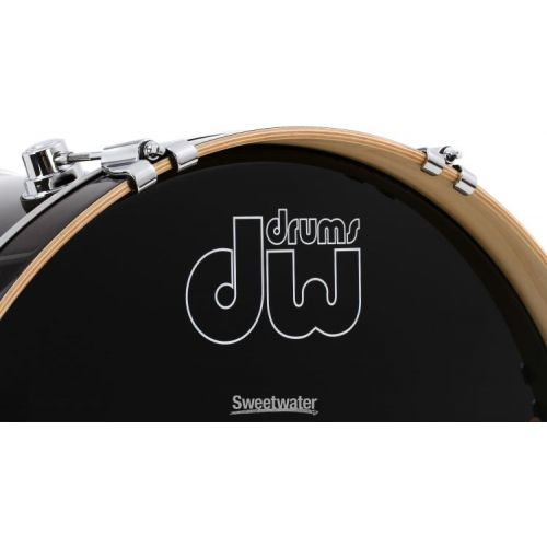  DW Performance Series Bass Drum - 16 x 20 inch - Ebony Stain Lacquer