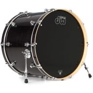 DW Performance Series Bass Drum - 18 x 24 inch - Ebony Stain Lacquer