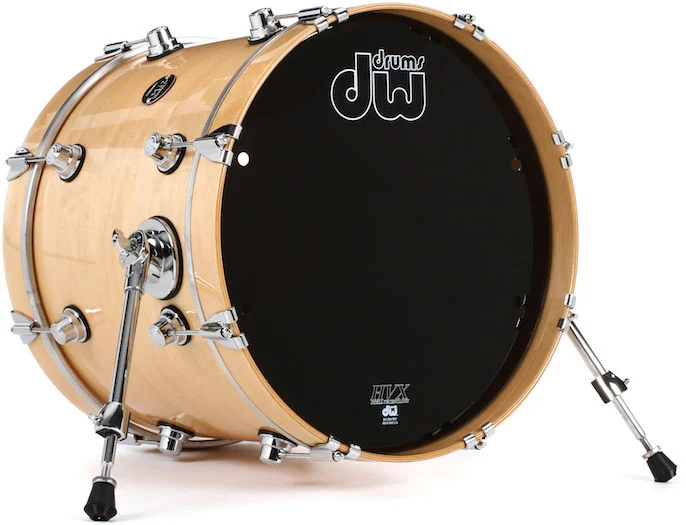  DW Performance Series Bass Drum - 18 x 24 inch - Ebony Stain Lacquer