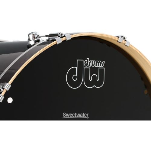  DW Performance Series Bass Drum - 18 x 24 inch - Ebony Stain Lacquer