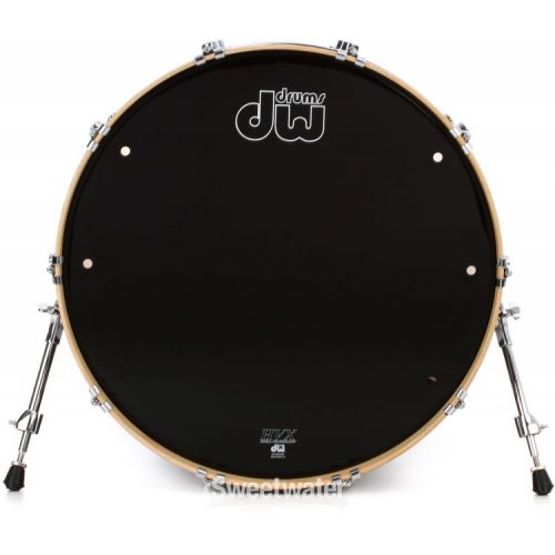  DW Performance Series Bass Drum - 18 x 24 inch - Ebony Stain Lacquer