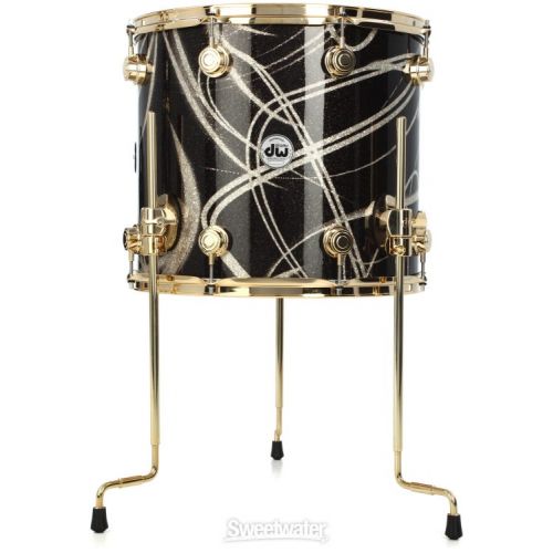  DW Collector's Series Maple 7-piece Shell Pack - Smoke Glass Contrails