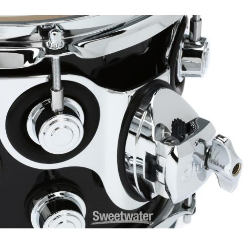  DW Performance Series Mounted Tom - 7 x 8 inch - Ebony Stain Lacquer