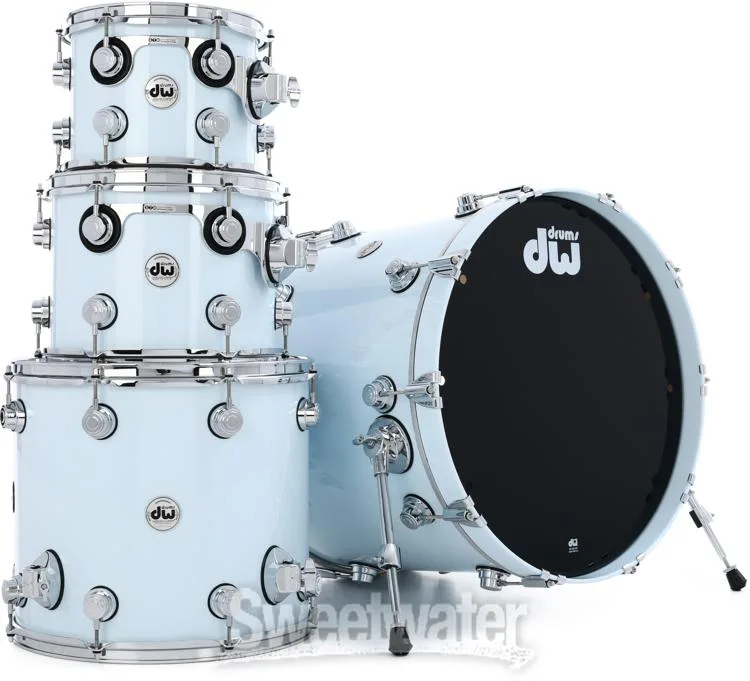  DW Collector's Series Lacquer 4-piece Shell Pack - Faded Sky