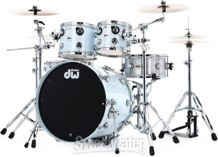  DW Collector's Series Lacquer 4-piece Shell Pack - Faded Sky