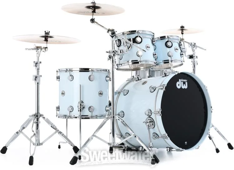  DW Collector's Series Lacquer 4-piece Shell Pack - Faded Sky