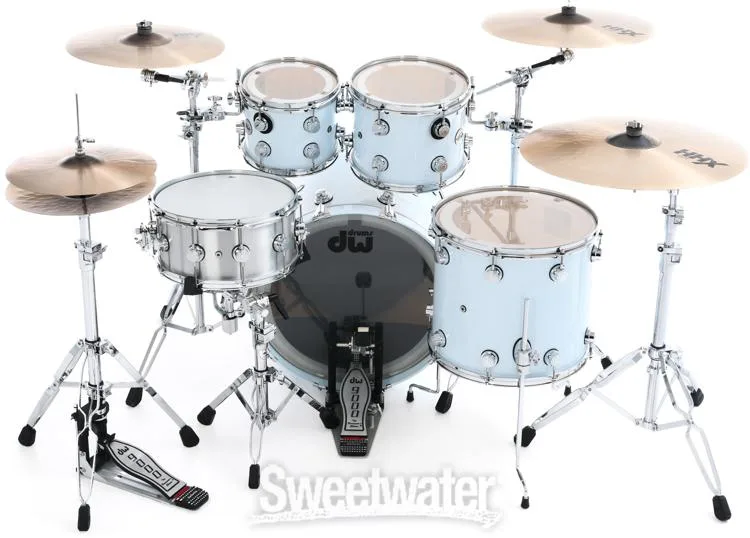  DW Collector's Series Lacquer 4-piece Shell Pack - Faded Sky