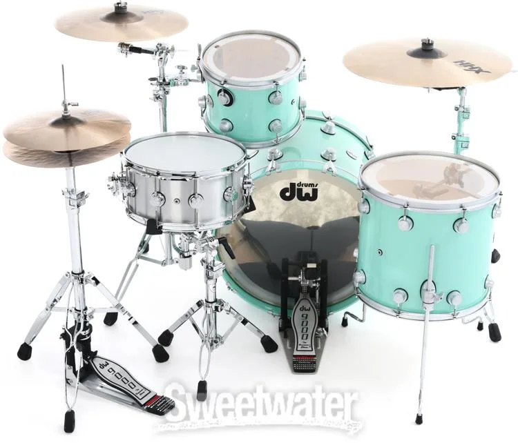  DW Collector's Series Lacquer 3-piece Shell Pack - Seafoam