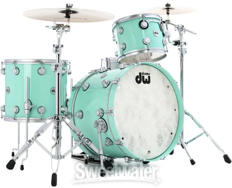  DW Collector's Series Lacquer 3-piece Shell Pack - Seafoam